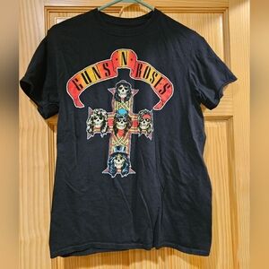 Guns N' Roses Tour 2021 Concert Tee Adult Medium Black Orange Cross